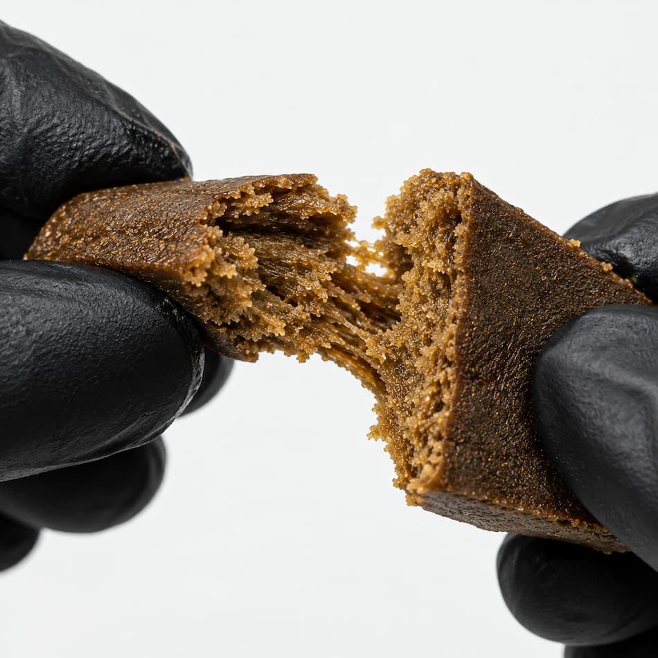 Texture du hash CBD
